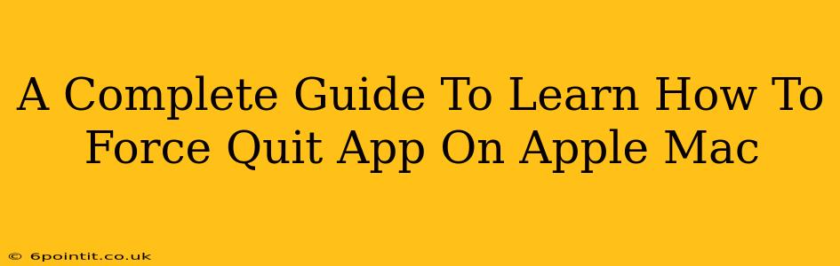 A Complete Guide To Learn How To Force Quit App On Apple Mac