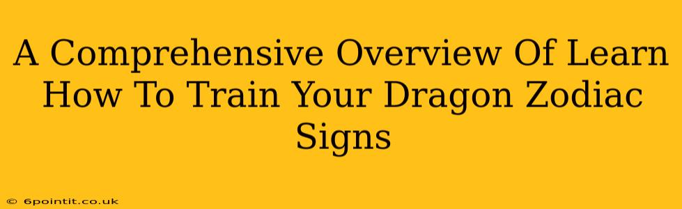 A Comprehensive Overview Of Learn How To Train Your Dragon Zodiac Signs