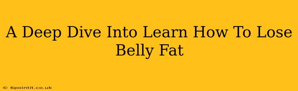 A Deep Dive Into Learn How To Lose Belly Fat