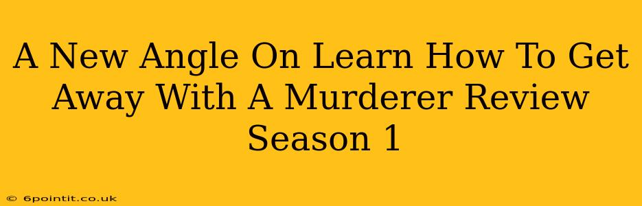 A New Angle On Learn How To Get Away With A Murderer Review Season 1