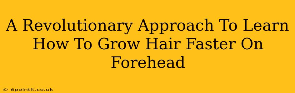 A Revolutionary Approach To Learn How To Grow Hair Faster On Forehead