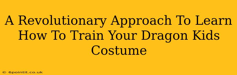 A Revolutionary Approach To Learn How To Train Your Dragon Kids Costume