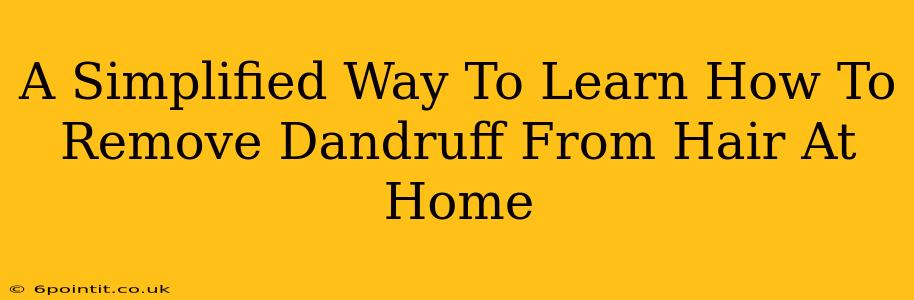 A Simplified Way To Learn How To Remove Dandruff From Hair At Home