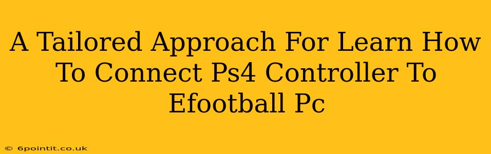 A Tailored Approach For Learn How To Connect Ps4 Controller To Efootball Pc