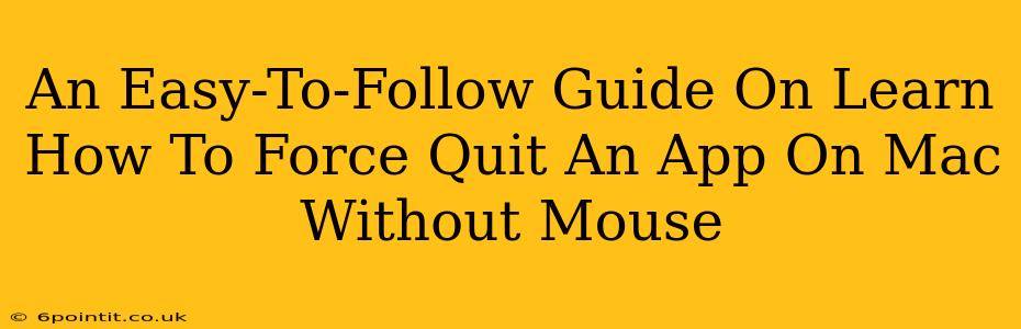 An Easy-To-Follow Guide On Learn How To Force Quit An App On Mac Without Mouse