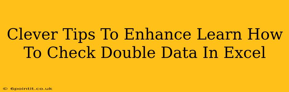 Clever Tips To Enhance Learn How To Check Double Data In Excel