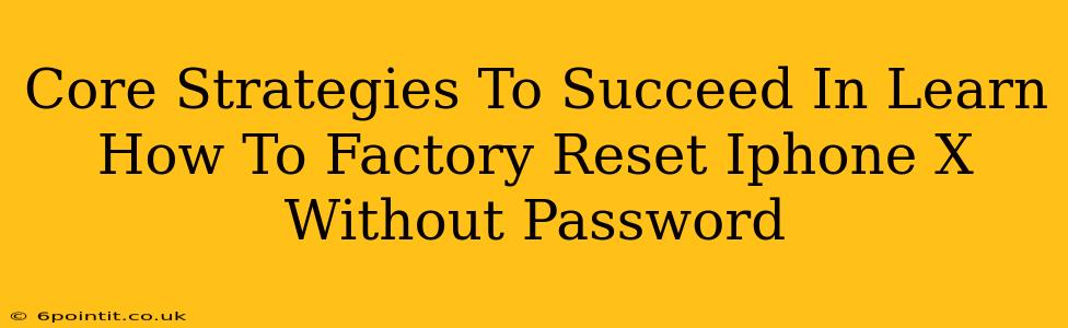 Core Strategies To Succeed In Learn How To Factory Reset Iphone X Without Password