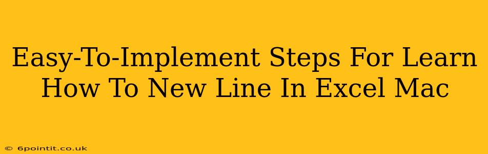 Easy-To-Implement Steps For Learn How To New Line In Excel Mac