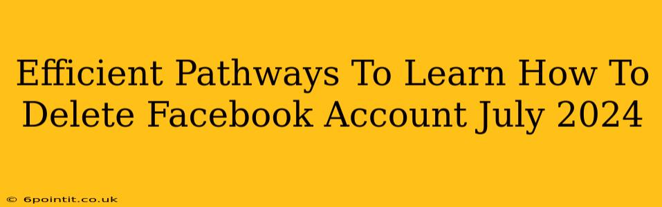 Efficient Pathways To Learn How To Delete Facebook Account July 2024