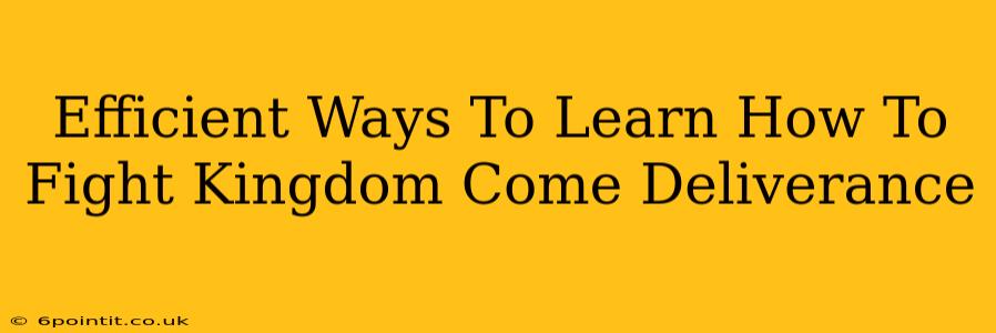 Efficient Ways To Learn How To Fight Kingdom Come Deliverance