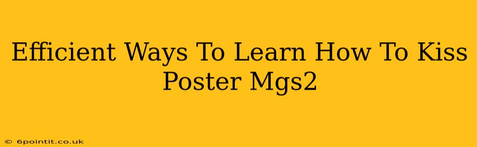 Efficient Ways To Learn How To Kiss Poster Mgs2