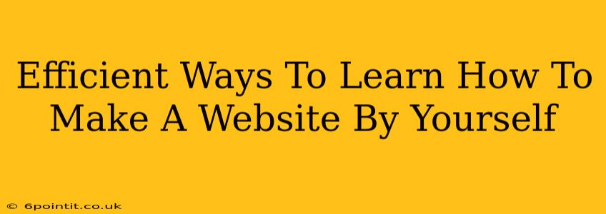 Efficient Ways To Learn How To Make A Website By Yourself