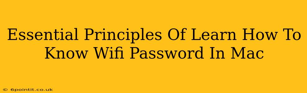 Essential Principles Of Learn How To Know Wifi Password In Mac