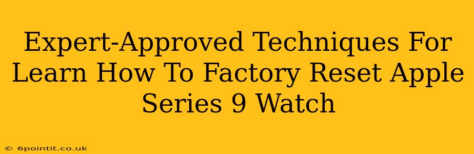 Expert-Approved Techniques For Learn How To Factory Reset Apple Series 9 Watch