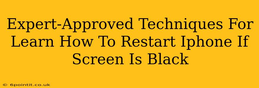 Expert-Approved Techniques For Learn How To Restart Iphone If Screen Is Black