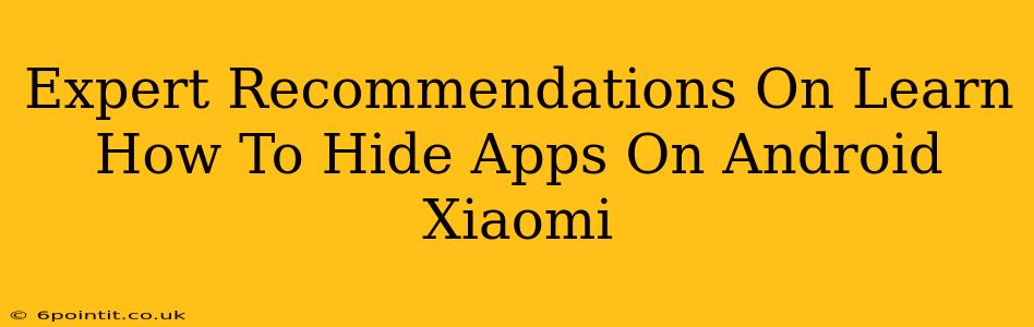 Expert Recommendations On Learn How To Hide Apps On Android Xiaomi