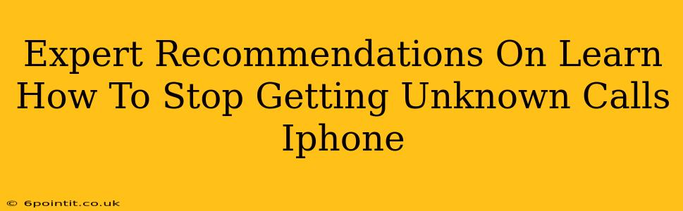 Expert Recommendations On Learn How To Stop Getting Unknown Calls Iphone