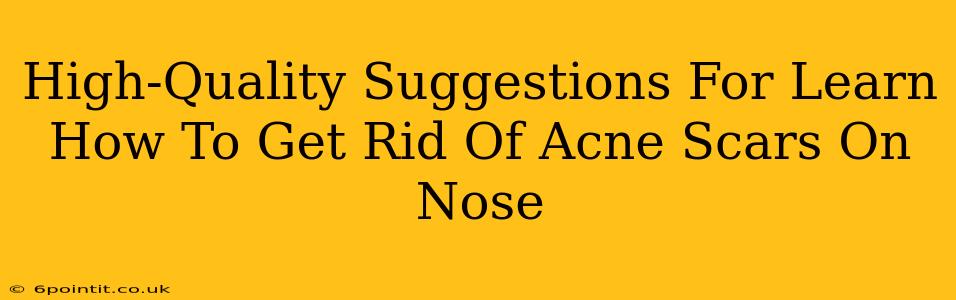 High-Quality Suggestions For Learn How To Get Rid Of Acne Scars On Nose