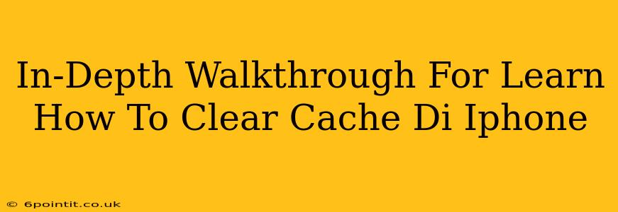 In-Depth Walkthrough For Learn How To Clear Cache Di Iphone