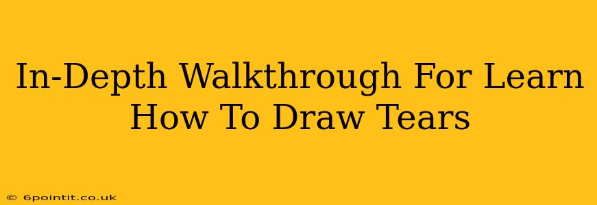 In-Depth Walkthrough For Learn How To Draw Tears