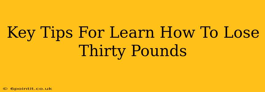 Key Tips For Learn How To Lose Thirty Pounds