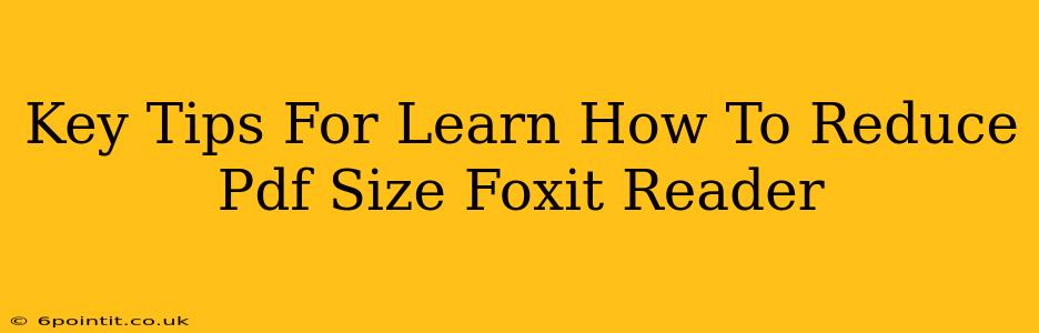 Key Tips For Learn How To Reduce Pdf Size Foxit Reader