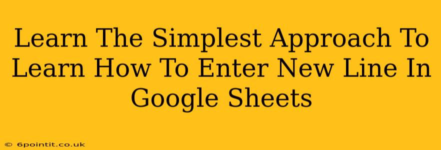 Learn The Simplest Approach To Learn How To Enter New Line In Google Sheets