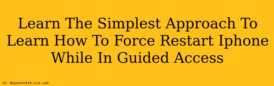 Learn The Simplest Approach To Learn How To Force Restart Iphone While In Guided Access