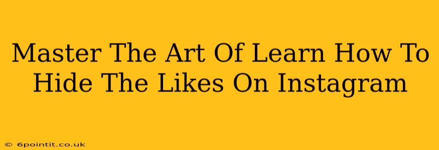 Master The Art Of Learn How To Hide The Likes On Instagram