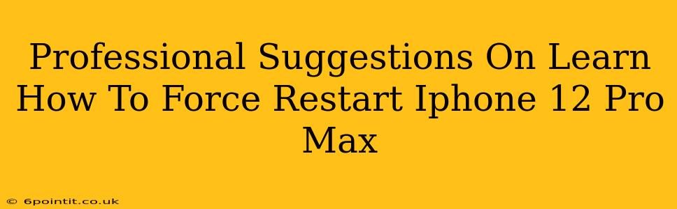 Professional Suggestions On Learn How To Force Restart Iphone 12 Pro Max