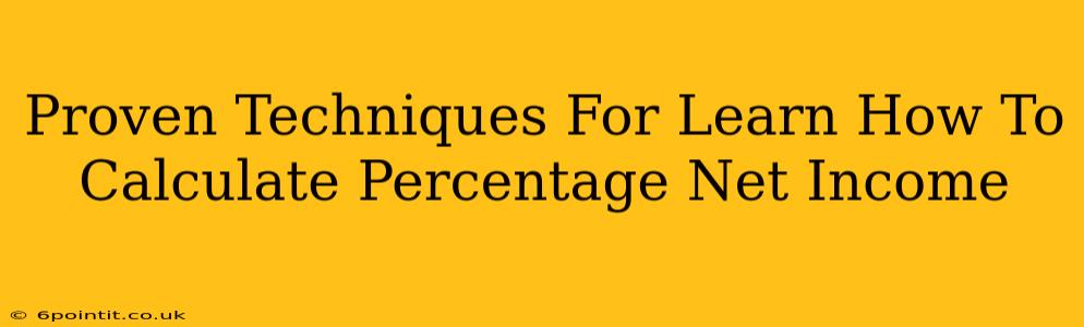 Proven Techniques For Learn How To Calculate Percentage Net Income