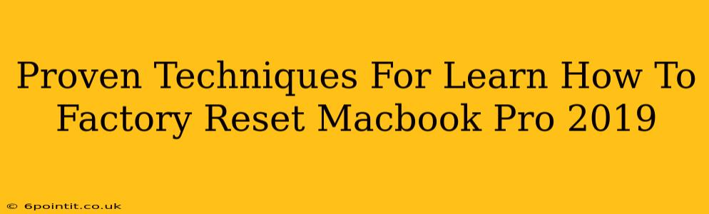 Proven Techniques For Learn How To Factory Reset Macbook Pro 2019