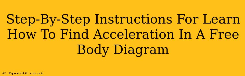 Step-By-Step Instructions For Learn How To Find Acceleration In A Free Body Diagram