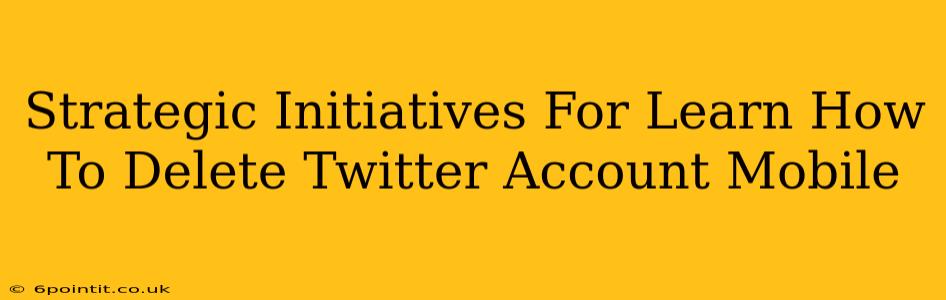 Strategic Initiatives For Learn How To Delete Twitter Account Mobile