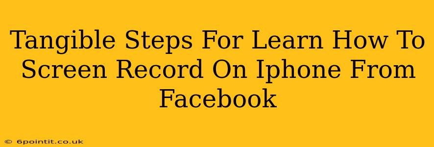 Tangible Steps For Learn How To Screen Record On Iphone From Facebook