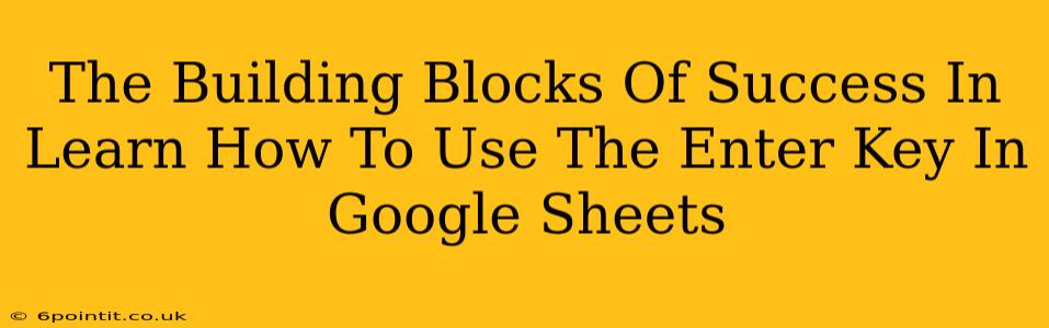 The Building Blocks Of Success In Learn How To Use The Enter Key In Google Sheets