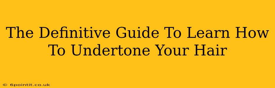 The Definitive Guide To Learn How To Undertone Your Hair