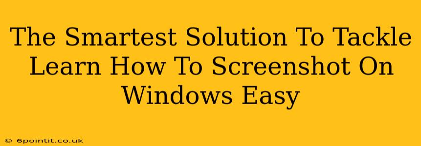 The Smartest Solution To Tackle Learn How To Screenshot On Windows Easy