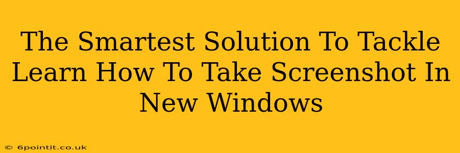 The Smartest Solution To Tackle Learn How To Take Screenshot In New Windows