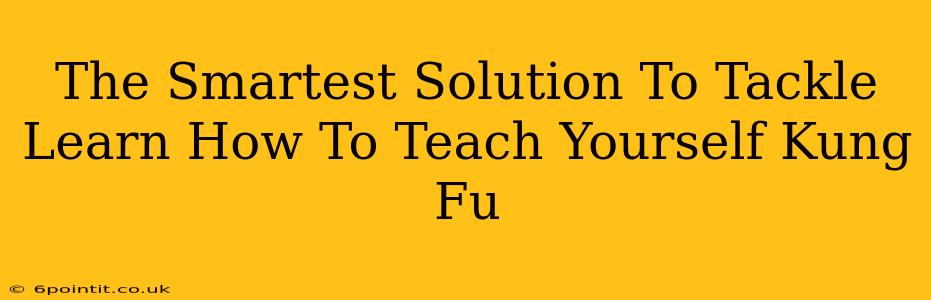 The Smartest Solution To Tackle Learn How To Teach Yourself Kung Fu