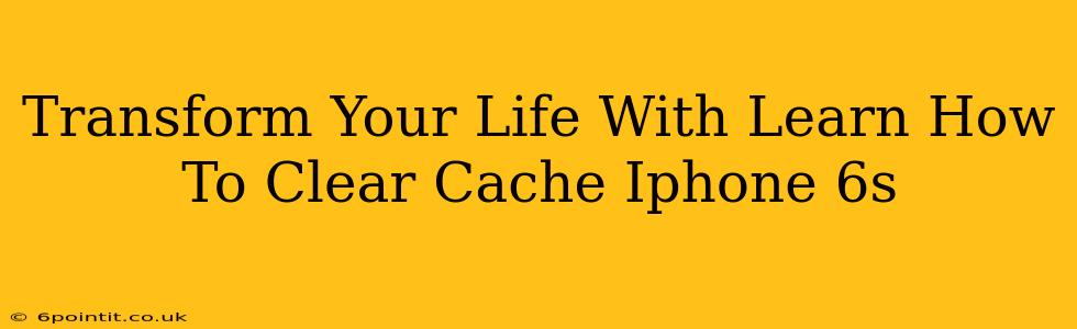 Transform Your Life With Learn How To Clear Cache Iphone 6s