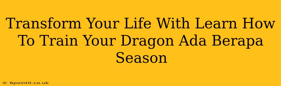 Transform Your Life With Learn How To Train Your Dragon Ada Berapa Season