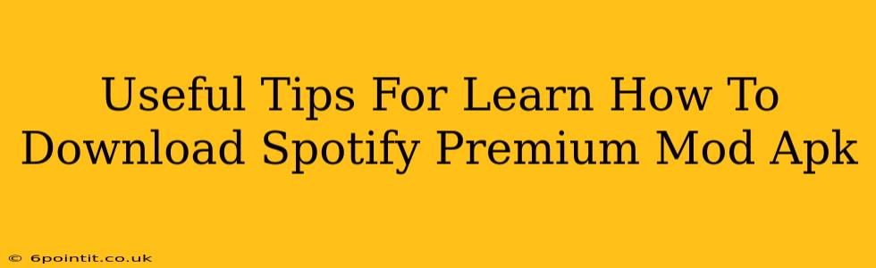 Useful Tips For Learn How To Download Spotify Premium Mod Apk