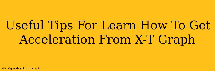 Useful Tips For Learn How To Get Acceleration From X-T Graph